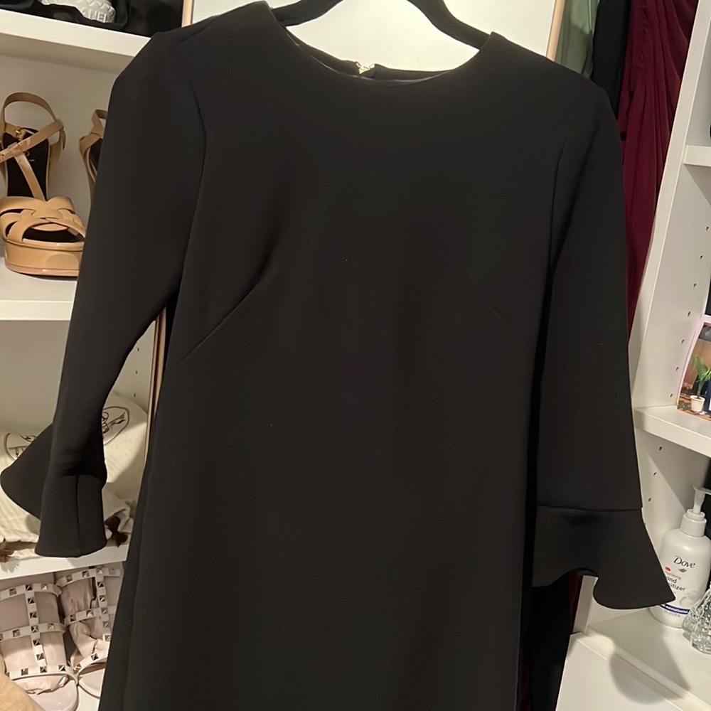 Ann Taylor black midi dress